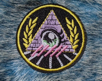 Anime Illuminati 65mm iron on patch