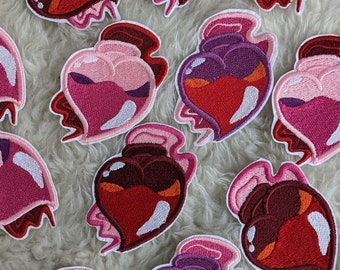Heart Potion Sacred Heart 70mm Iron on patch