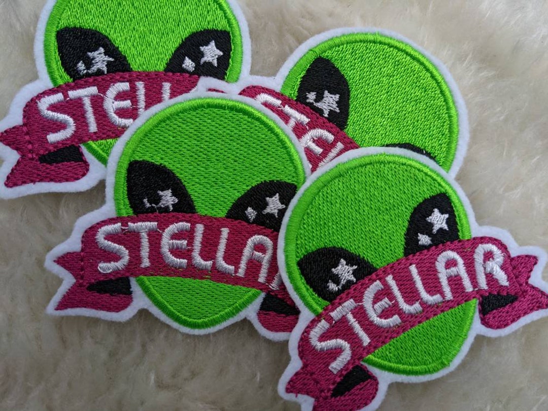Alien Stellar Banner 85mm Iron on Patch - Etsy