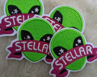 Alien Stellar banner 85mm iron on patch