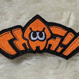 Splat Splatjump logo 115mm iron on patch