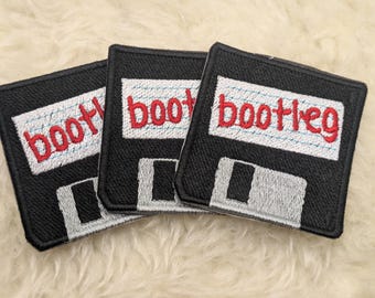 bootleg floppy iron on patch