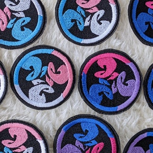 スプラット トライ スプラットフェスト プライド フラッグ 60 mm アイロン パッチ