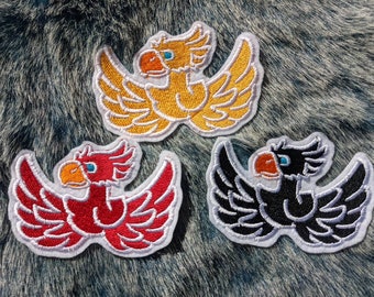 Unofficial Cosplay Chocobo Emblem 95mm iron on patch