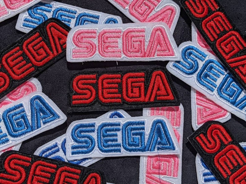 Inofficiell Sega Classic-logotyp 95 mm strykmärke bild 1