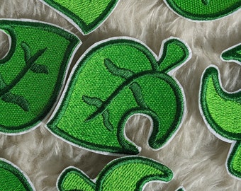 Leaf Logo 65mm iron on patch