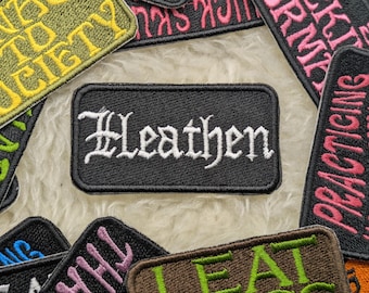 Heathen 90mm iron on patch