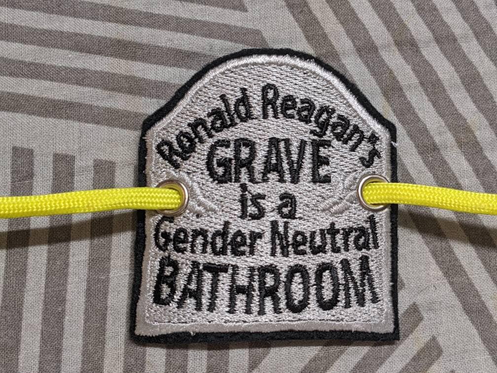 Ronald Reagan's Grave is a Gender Neutral Bathroom 65mm - Etsy