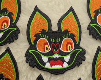 Halloween Bat iron on patch