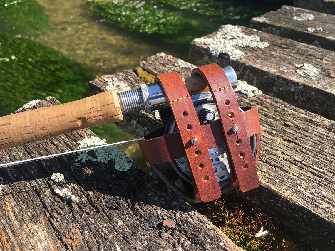 Premium On or Off Rod Leather Fly Fishing Reel Cover / Case Etsy