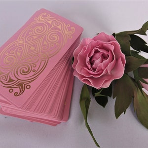TarotDeck PinkRose Quartz Deck - Pink Gold Foil, Exclusive tarot