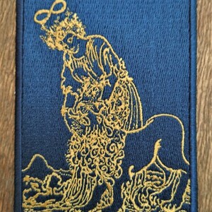 Cartes de tarot de motif de broderie HAUTE PRÊTRESSE, motif de broderie machine, téléchargement immédiat, patch occulte image 8