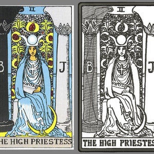 Stickmuster TarotKarten HOHE PRIESTESS, Stickmuster, Stickmuster, Stickdatei, Stickmuster