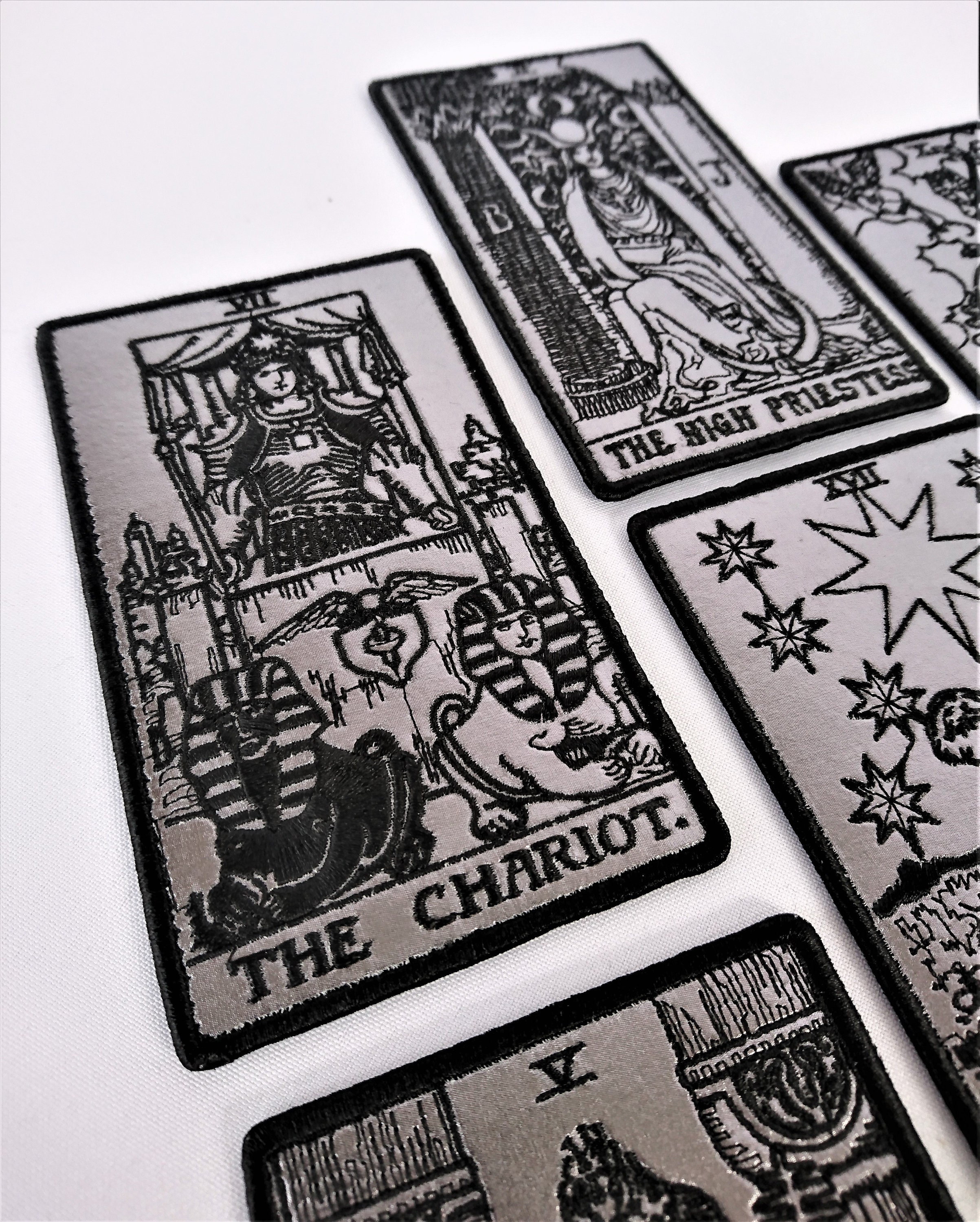 Tarot78 Deck Dark Silver Embroidered Classic , Tarot Rider Waite