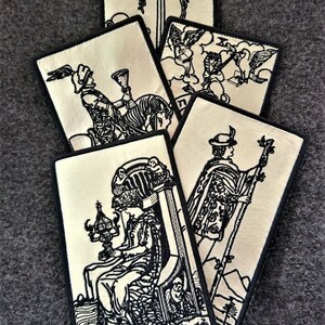 Cartes de tarot de motif de broderie HAUTE PRÊTRESSE, motif de broderie machine, téléchargement immédiat, patch occulte image 7