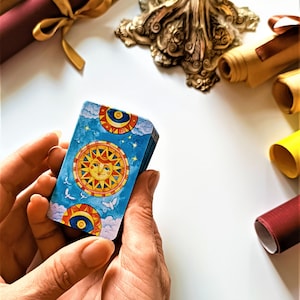 MINI TarotDeck "TRUE SunbrightSoul", Sun Moon Shirt, Frameless