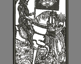Embroidery Pattern Tarot Cards DEATH, Machine Embroidery Design, Instant download, Occult patch