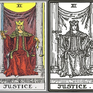 JUSTICE Tarot Karte, Stickdatei, Stickdatei, Stickdatei