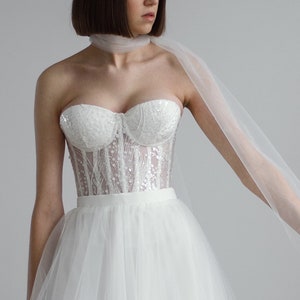 Ivory Floral Sparkling Beaded Lace Bridal Corset Top, Lacing Back Wedding Gown, Honeymoon Corrective Waist Training Made To Order Corset Top