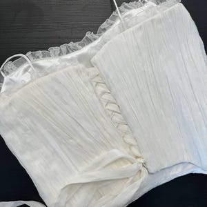 Elegant Silk Corset and Draped Skirt Set, Scarf Included, Luxury Evening Wear, Special Event Outfit, Sophisticated Dress image 8