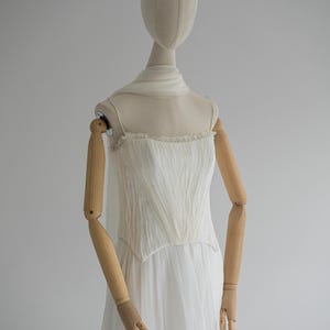 Elegant Silk Corset and Draped Skirt Set, Scarf Included, Luxury Evening Wear, Special Event Outfit, Sophisticated Dress image 1