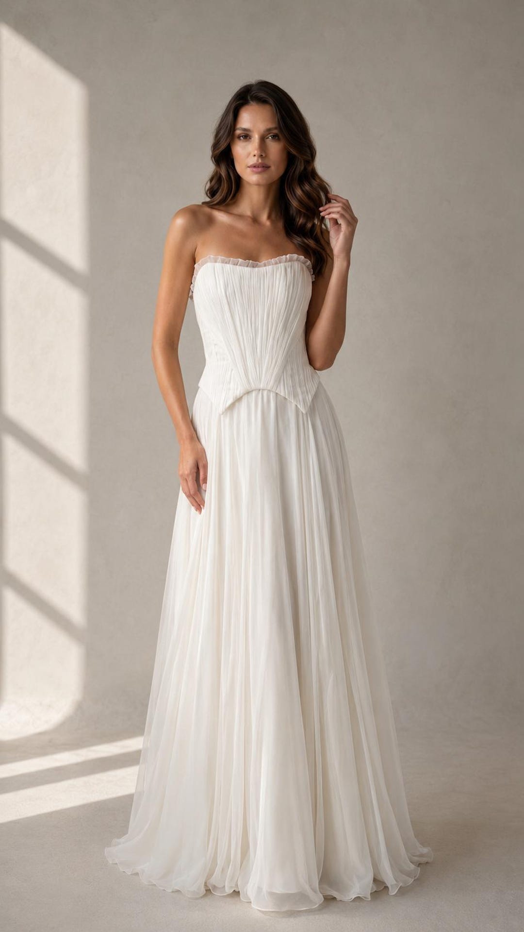 draped skirt corset midi dress in ivory Silk and Set, Scarf Included, Luxury Event Attire, Elegant Photo Shoot Outfit, Sophisticated Fashion Set skirt with corset waist