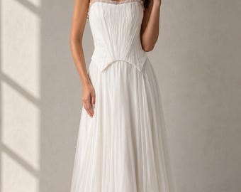 Silk Corset and Draped Skirt Set, Scarf Included, Luxury Event Attire, Elegant Photo Shoot Outfit, Sophisticated Fashion Set