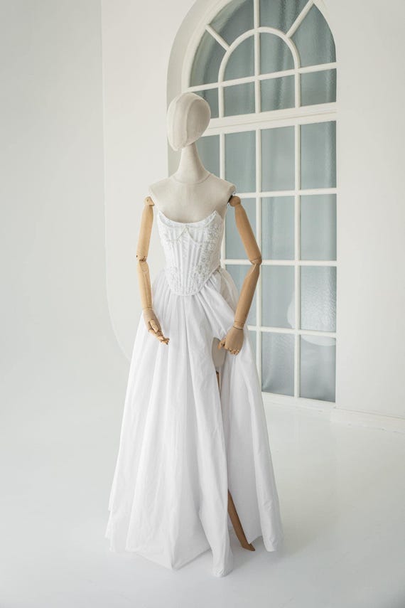 white corset dress lingerie Camille white corset mini dress