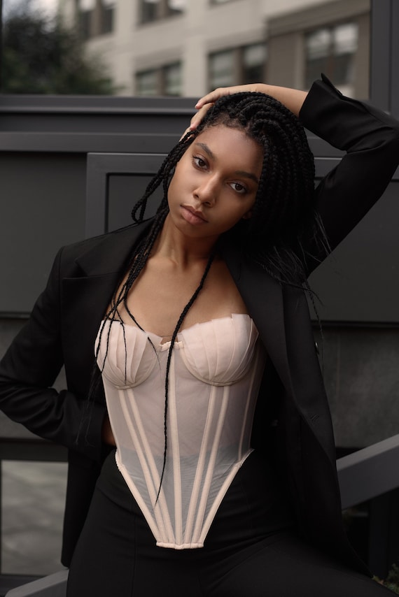 plus size bustier crop top