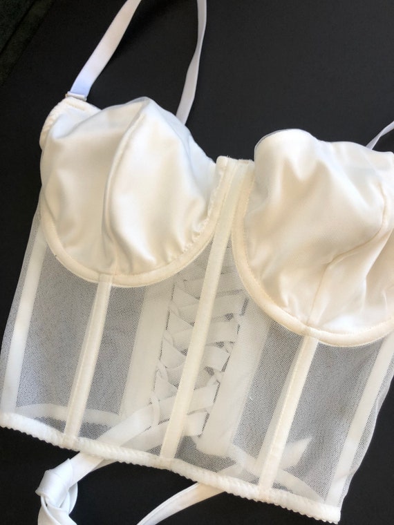 plus size white bustier top
