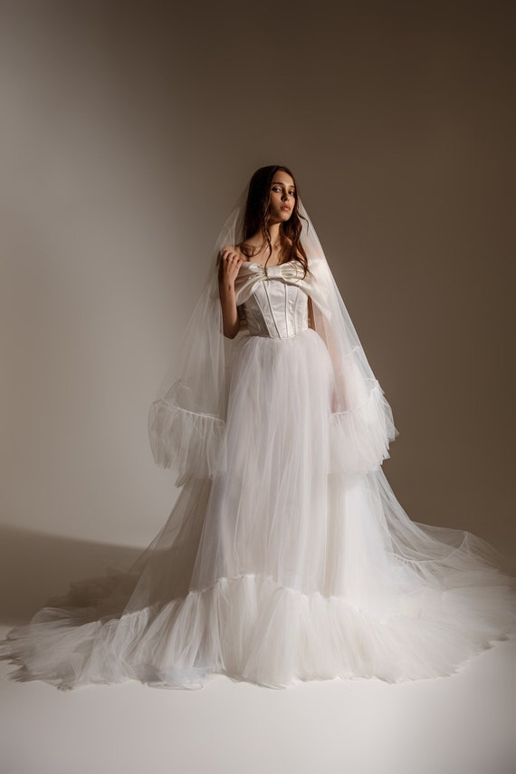 Velo de novia largo new arrivals