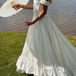 Alternative Wedding Dress, Wedding Skirt and Top, Bridal Separates, Two Piece Wedding Dress, Bridesmaid Dress Satin, Valentine's Day Gift