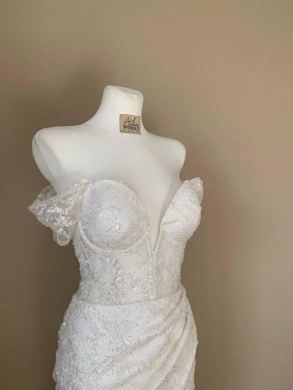 western beige dress Sierra Print Shirt Beach Wedding Dresses - this dress is sure Fabrics_Sheer Size:US14-UK16-EUR44