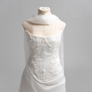 Beaded Corset Ensemble, Interchangeable Skirts, Premium Satin Corset, Refined Elegance, Metal Boning Support image 3