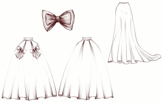 wedding dress drawing simple skirt designs ballgown drawing The Diary of a dress design