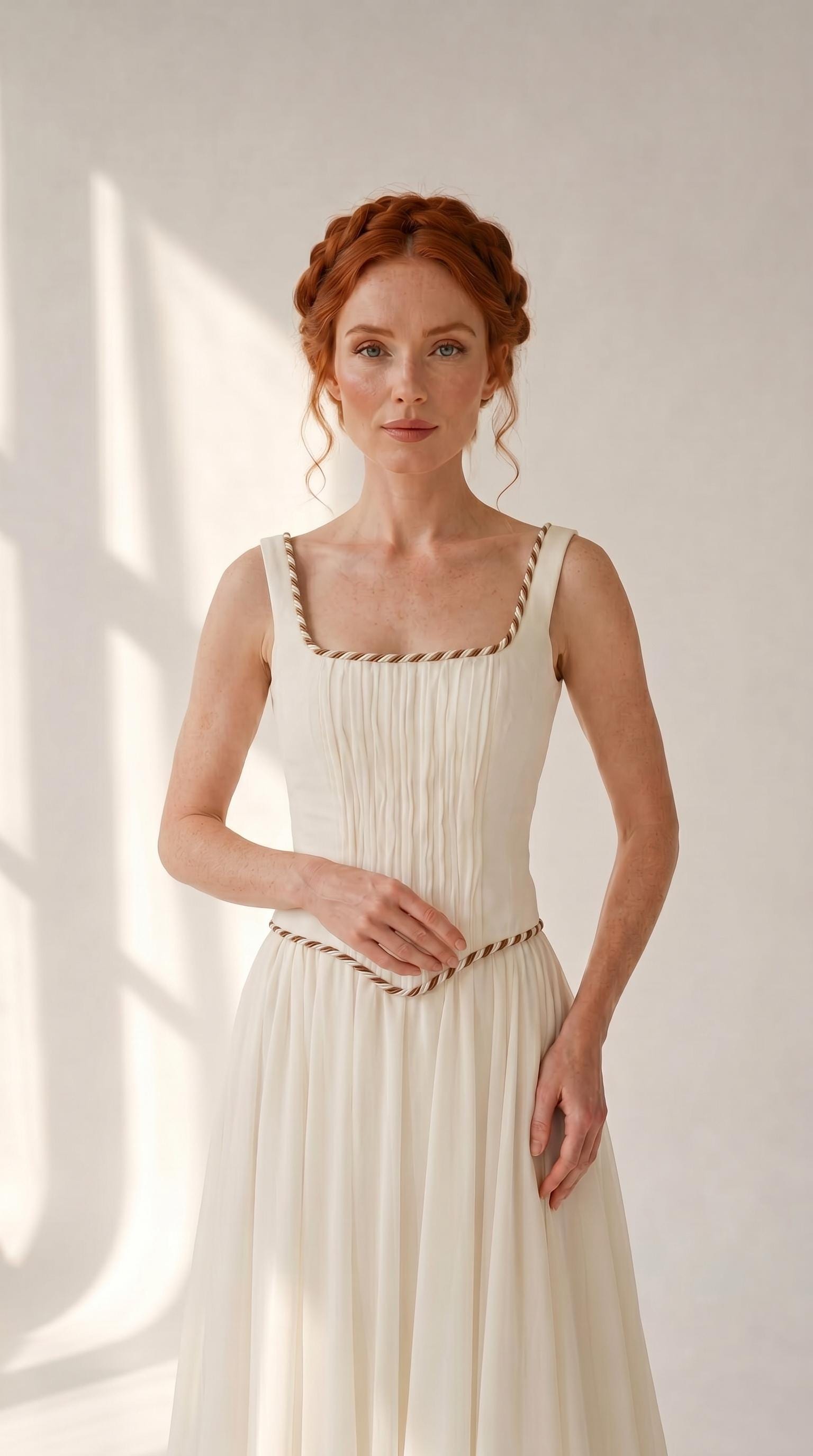 Oil Color Chiffon Wedding Dress