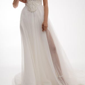 gorgeous white dresses Elegant Long Mermaid White Long Sleeves Wedding Dresses with Lace –  misshow.com main image 1