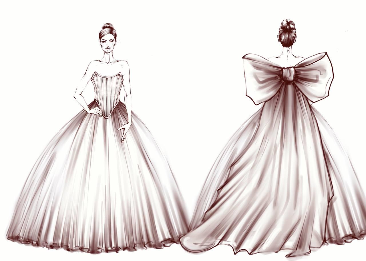 green emerald velvet dress Sketches Design Evening Dresses 2018 main image 1