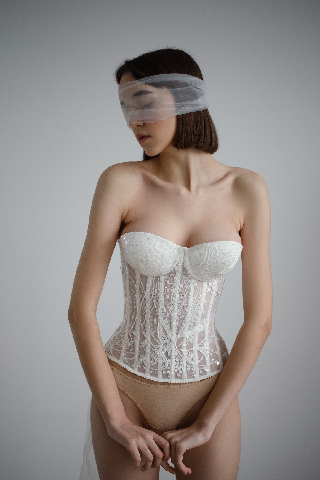 トップス YILON CORSET LACE CAMI IVORY 81q155Wup1L.jpg