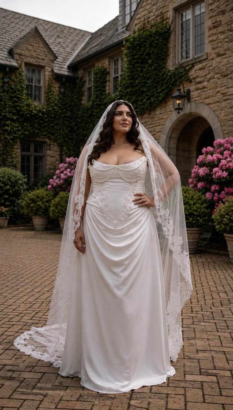 Corset de mariée ivoire à baleines, bustier de mariée en satin à lacets, tenue de réception élégante, haut corset de mariée image 15