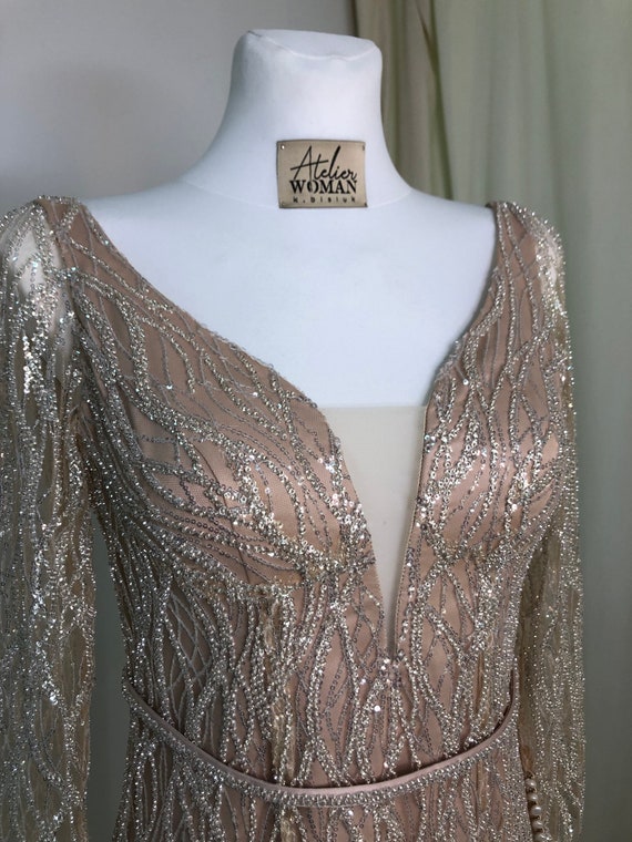 Beige corset dress deals