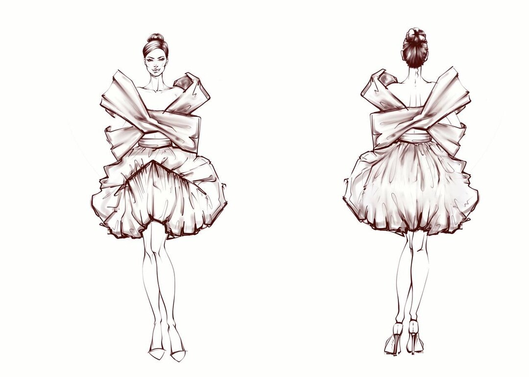 white christmas dresses Floral Off Shoulder Bridal Ball Gown Sketch main image 0