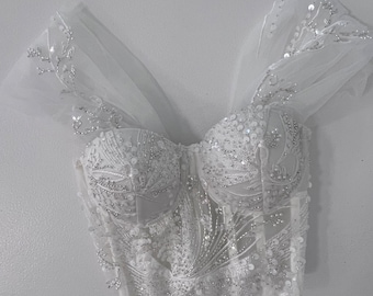 épine♡lace tulle bustier lace tulle bustier （2color） | épine