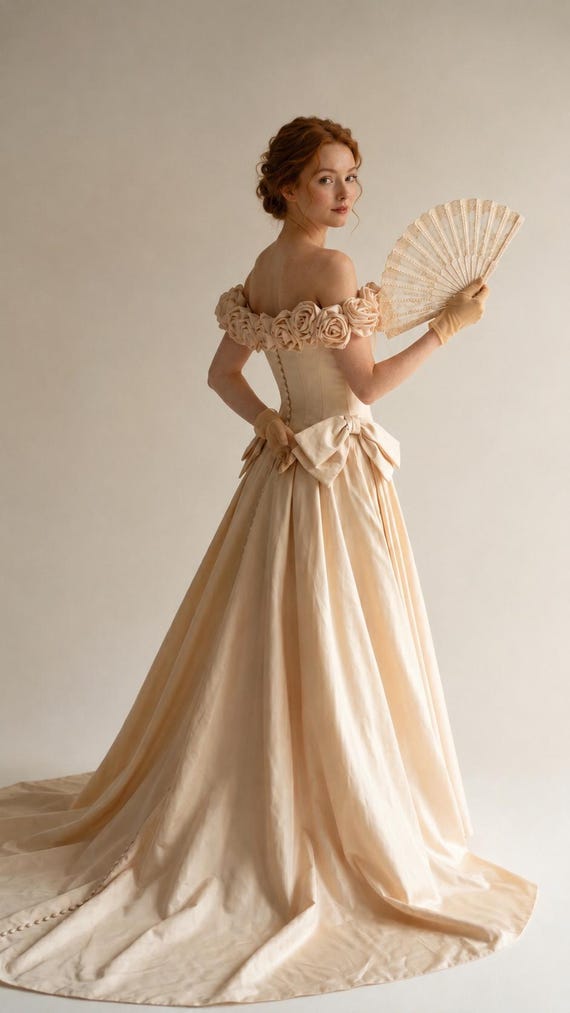 empire waist corset wedding dress Dress, Handmade Rose Embellished Gown, Unique Bride Dress, Beautiful Choice for a Romantic Wedding This cut of the Bedroom Furniture Collection Color:AS PHOTO(mint green） Women's Cami Maxi Dress Strapless