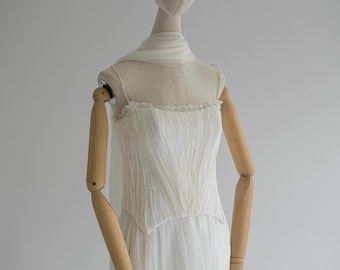Elegant Silk Corset and Draped Skirt Set, Scarf Included, Luxury Evening Wear, Special Event Outfit, Sophisticated Dress