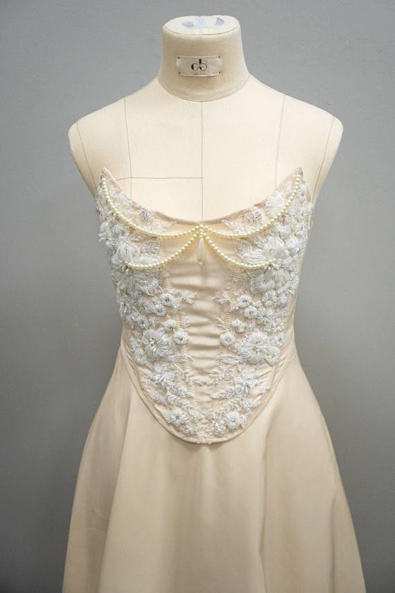 white cotton gypsy dress Long – Mount Vic and Me Size:38 Short A line prom dress Featuring a flattering V CAJUNI Brown Colorblock One-Shoulder
