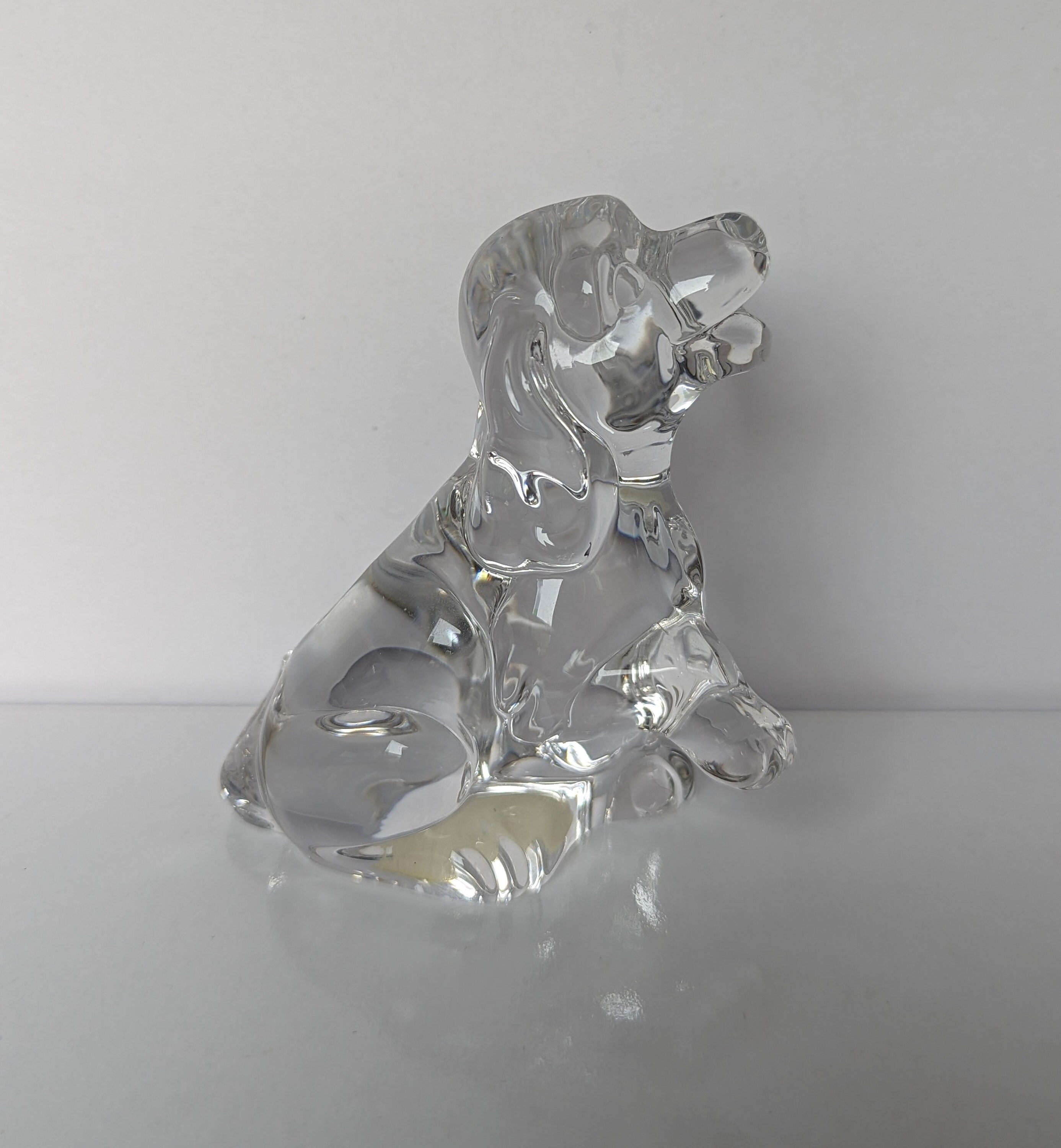 シェパード Daum France クリスタル置物