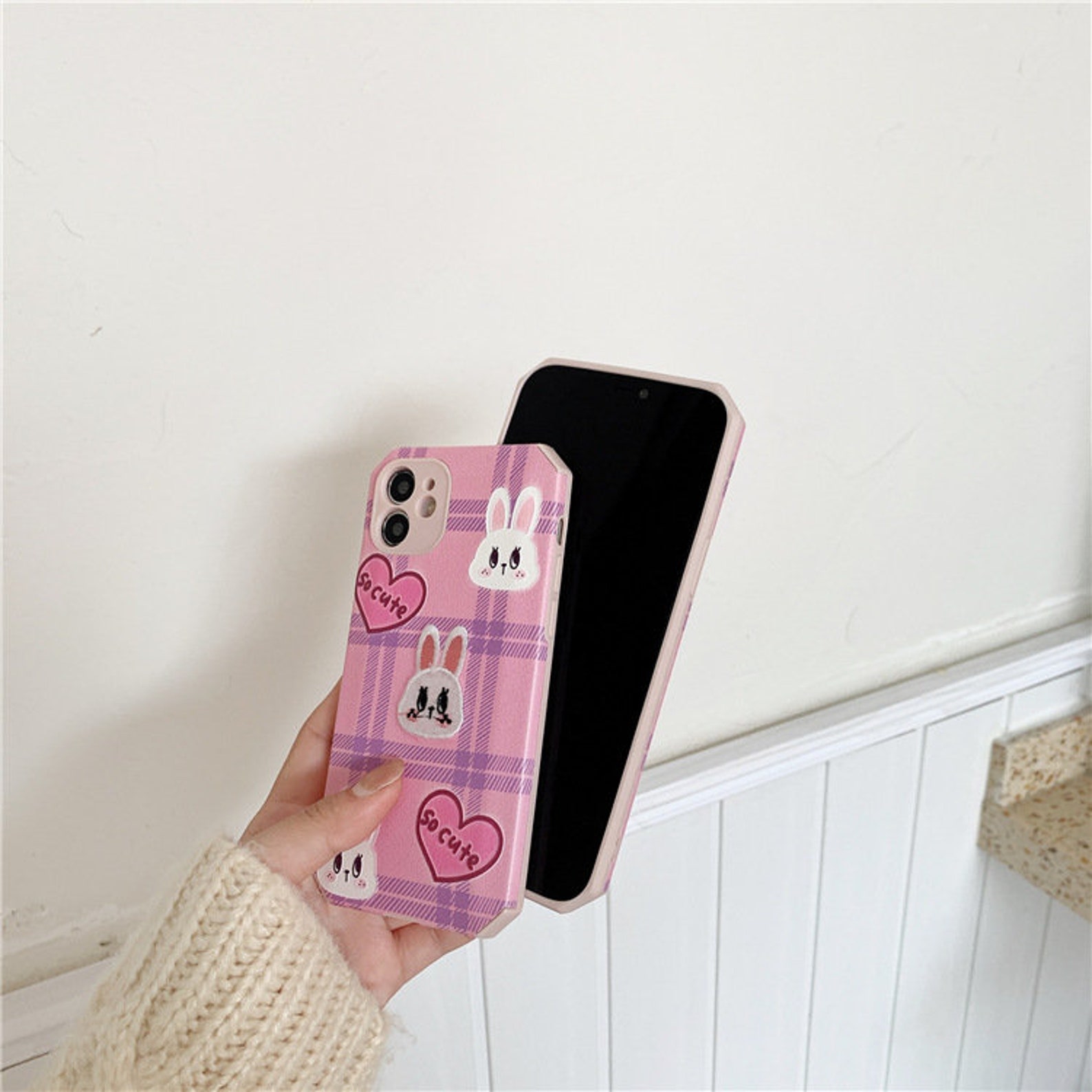 Cute Bunny iPhone Case Iphone 7/8 Plus Iphone X/XS Iphone Etsy
