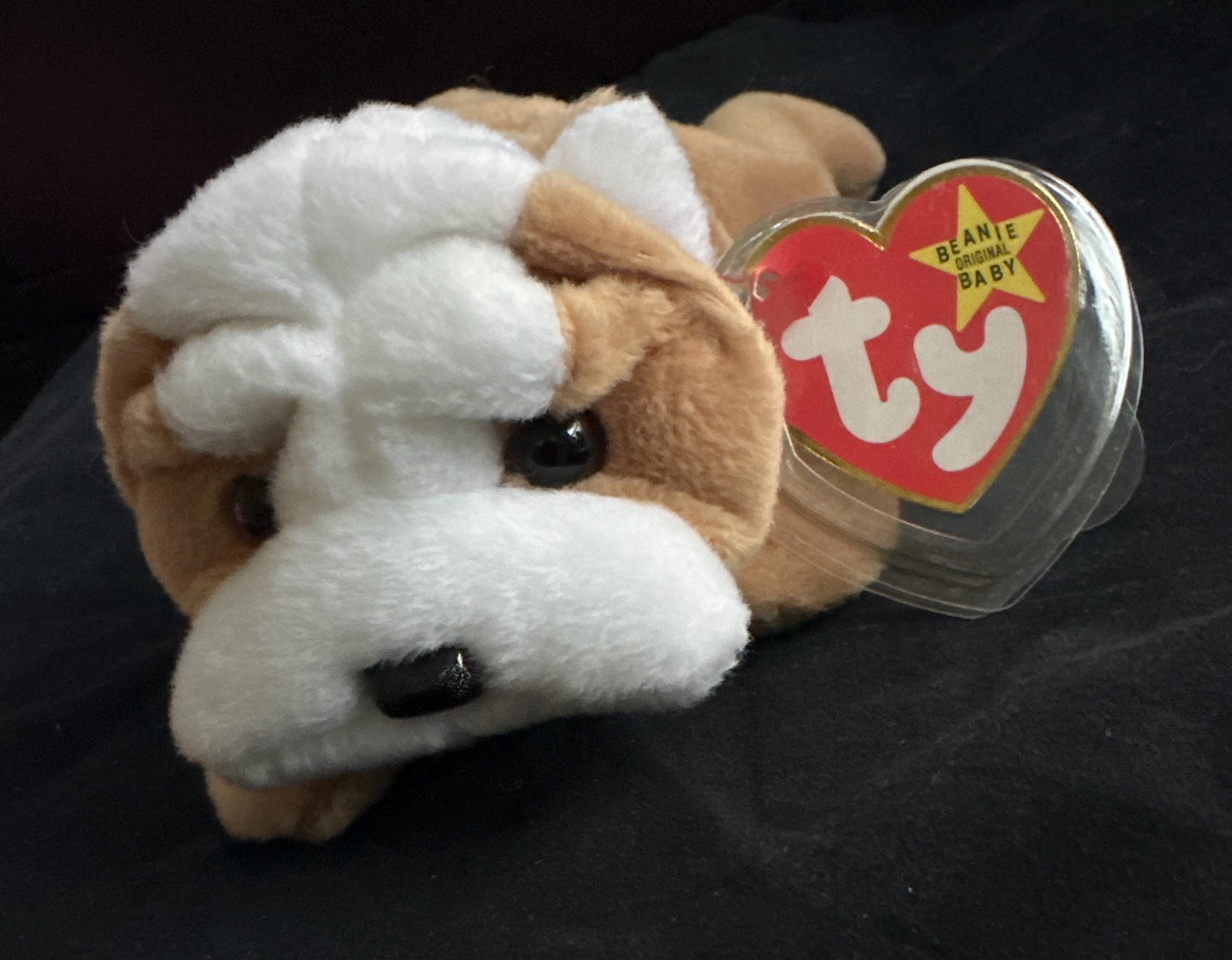 TY Beanie Baby Wrinkles the Dog Vintage Mint Tags Original Owner