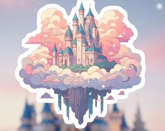 theme park stickers, disney trip decal, castle sticker, amusement park, magical vacation, fantasy sticker, cute theme park, princess castle